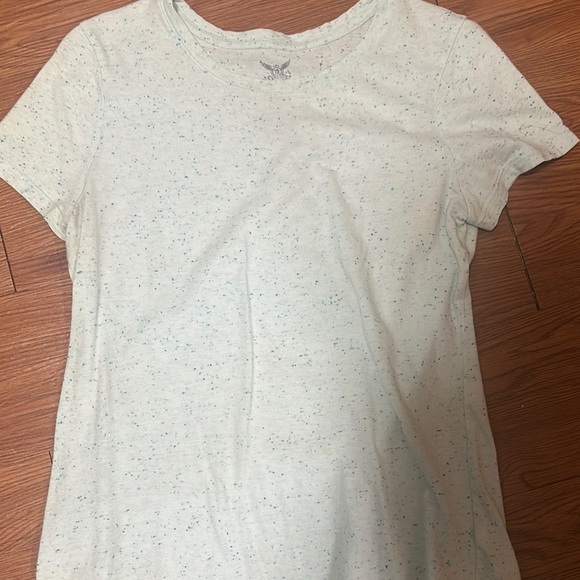 aerie Tops - Faded Glory Mint Green Short Sleeve Textured T-Shirt